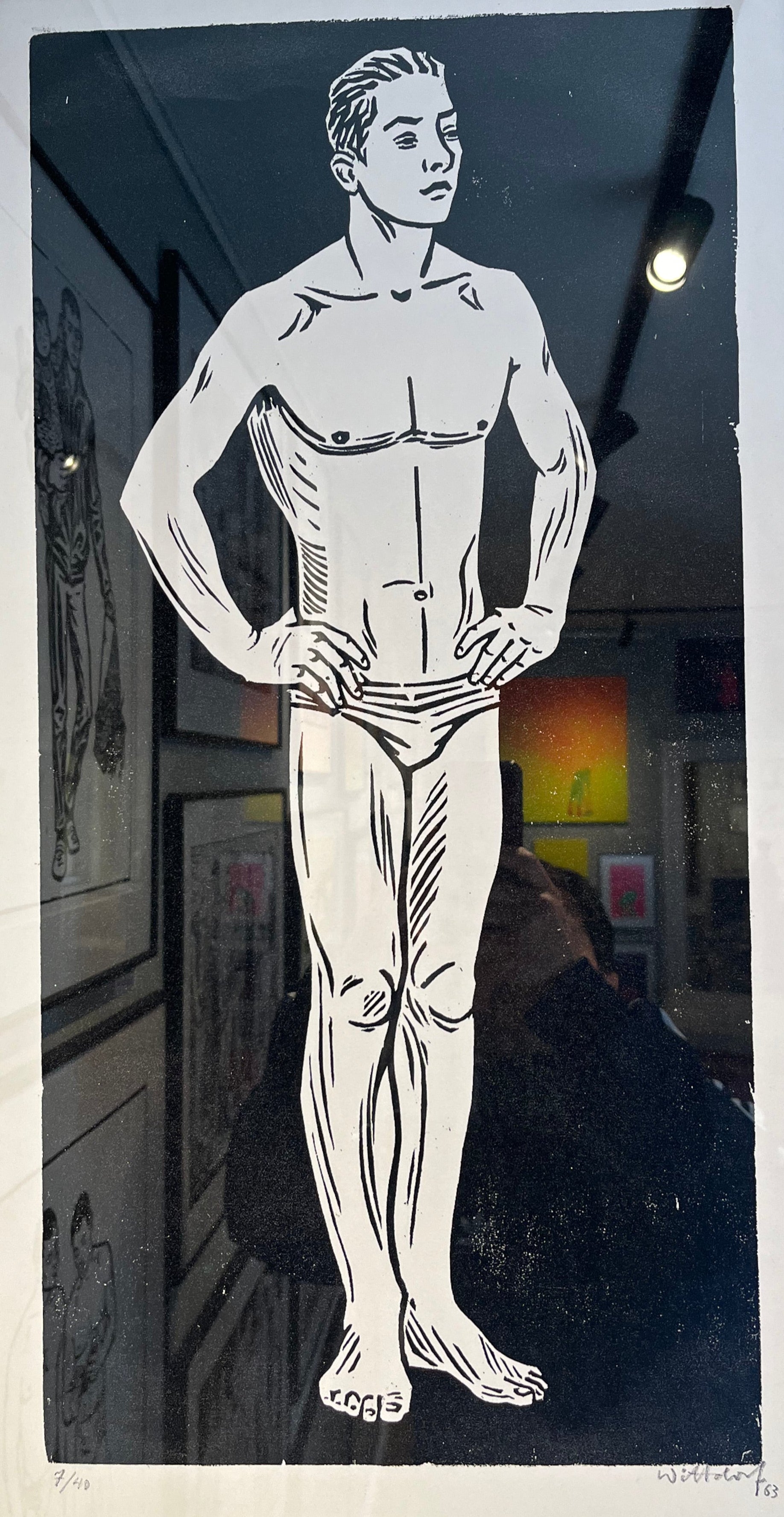Jürgen Wittdorf / swimmer b/w