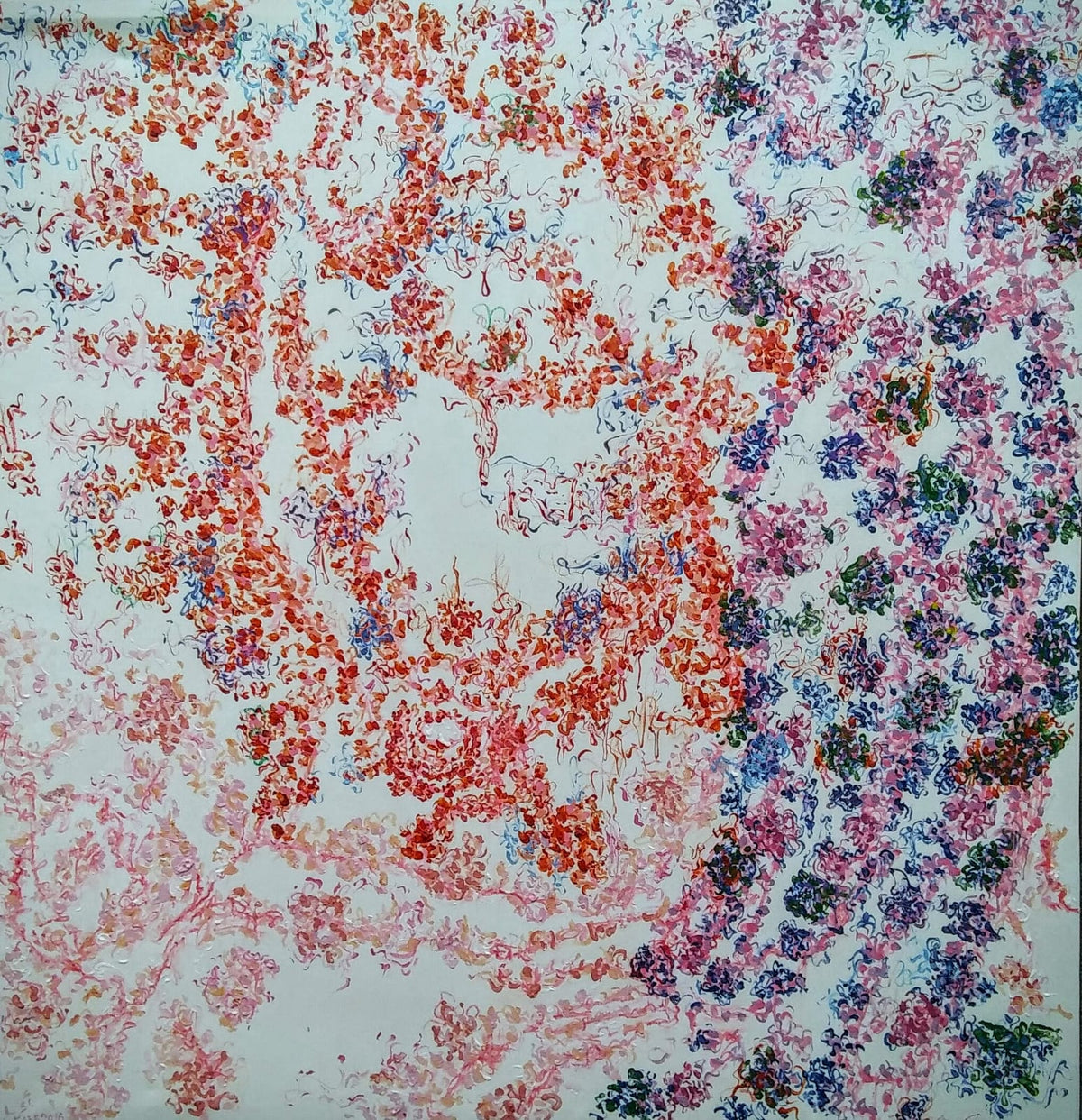Ahmad Chaaban / A body of scattered rose petals