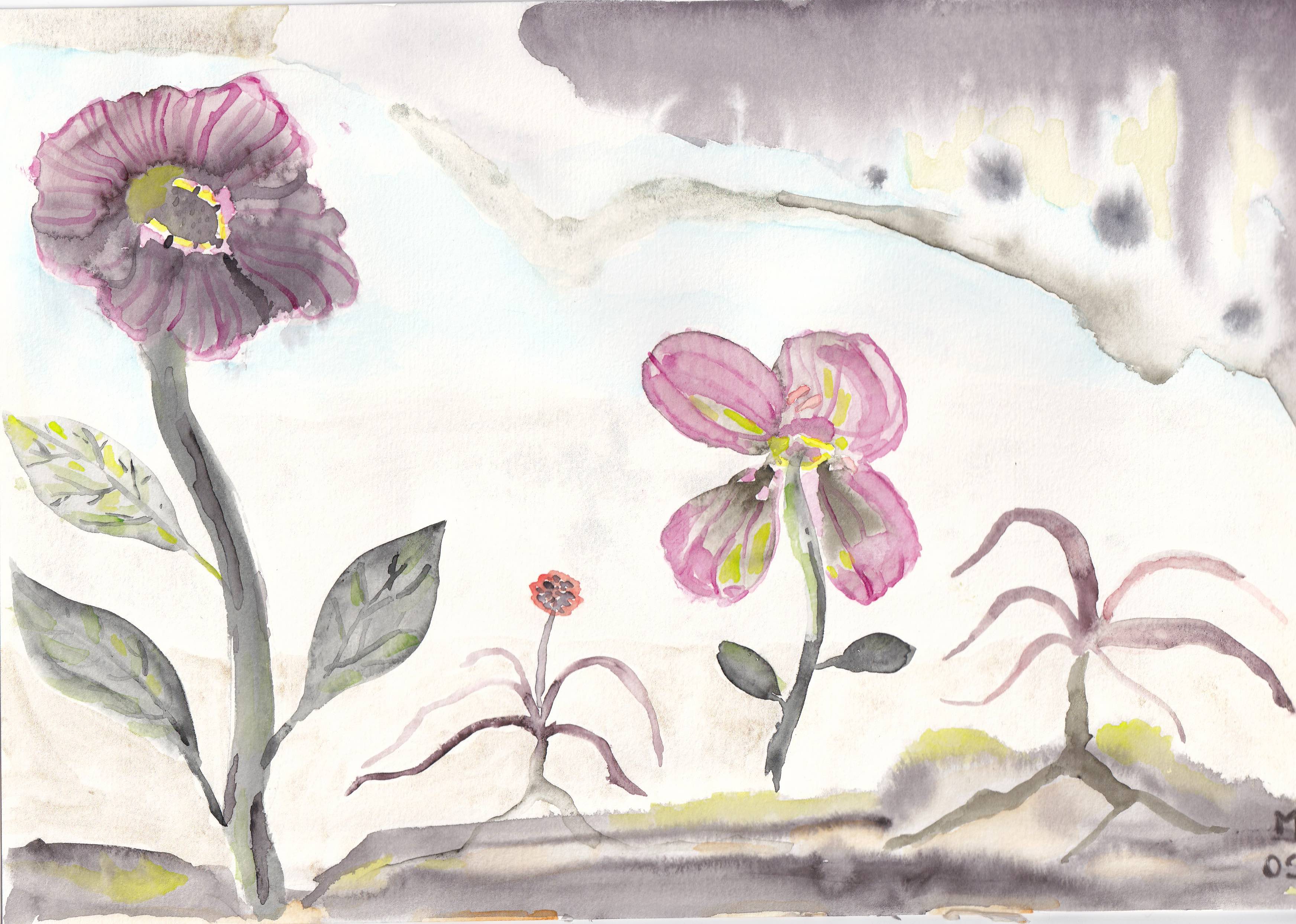 Marc Leeflang / Floral fantasy in SUMI