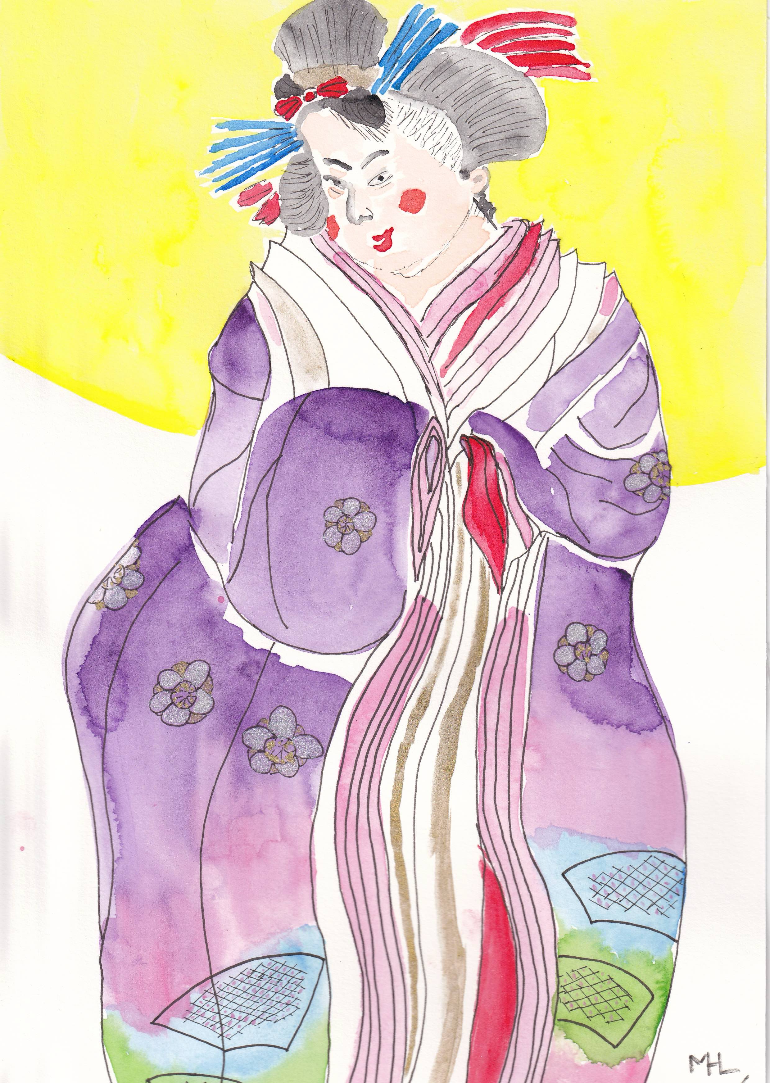 Marc Leeflang / Japanese lady with the sun