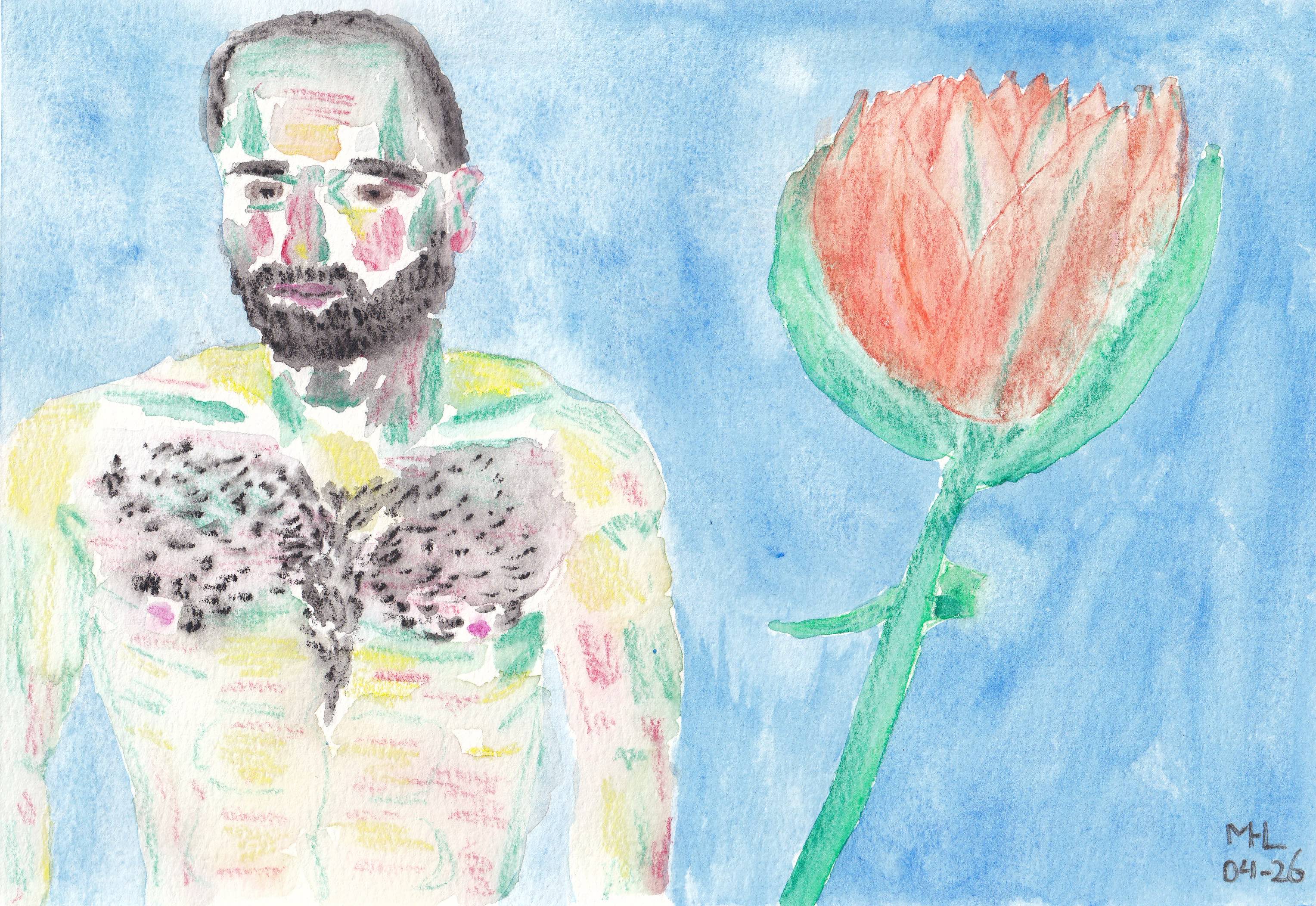 Marc Leeflang / French guy with tulip