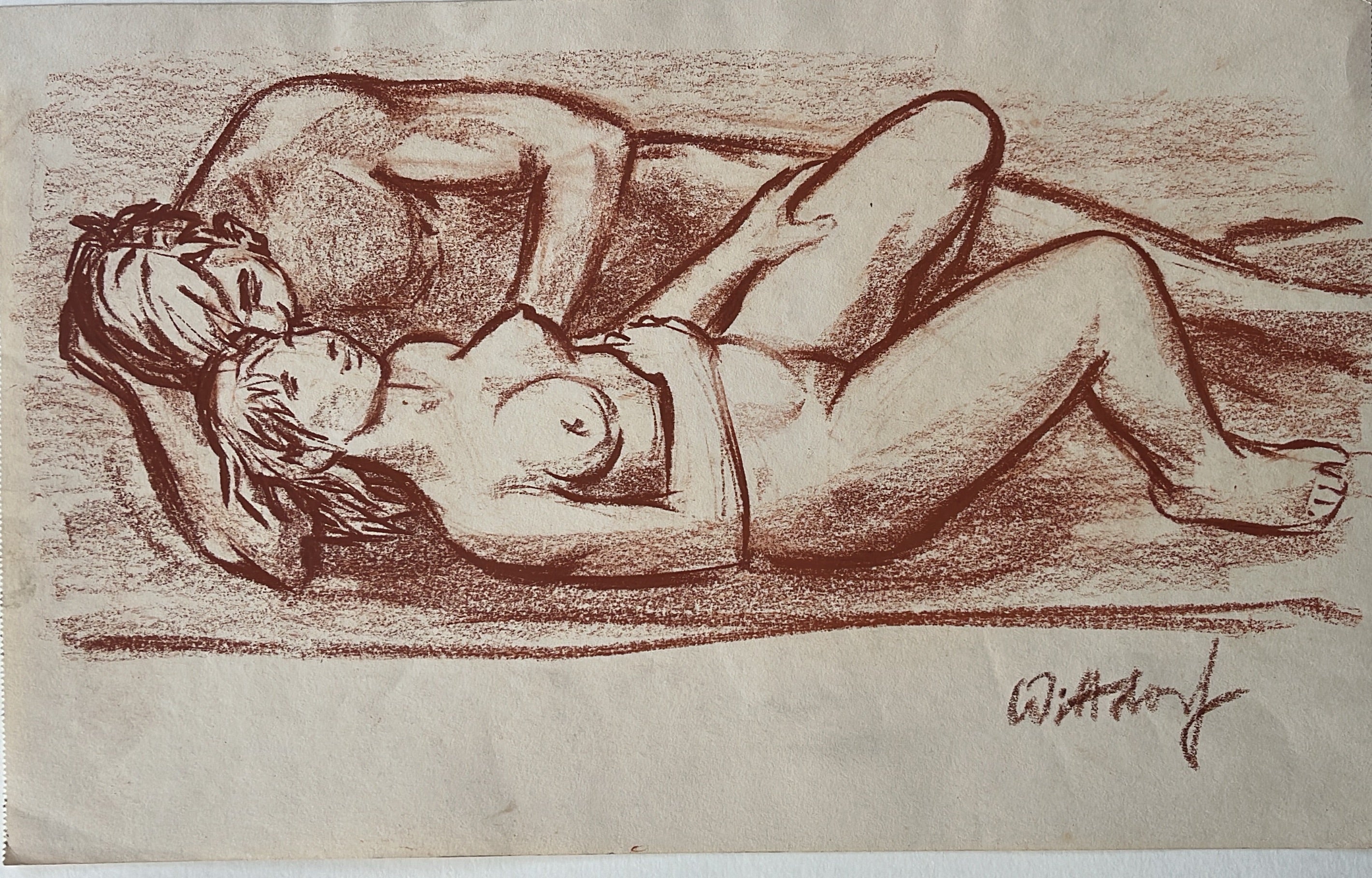 Jürgen Wittdorf / Liebespaar auf der Wiese