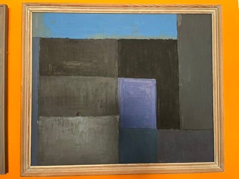 Jochen Hass / Abstraktion Blaue Flächen 1967
