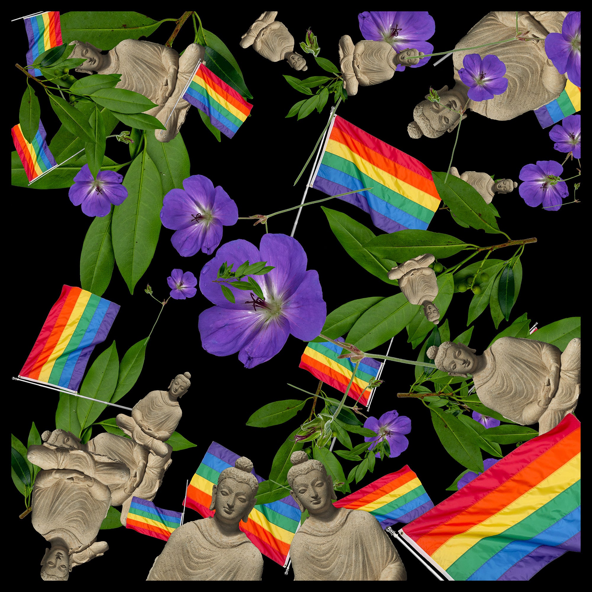 JMF / Buddhas & Pride flags
