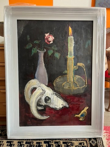 Jochen Hass / Stilleben mit Widderschädel 1952