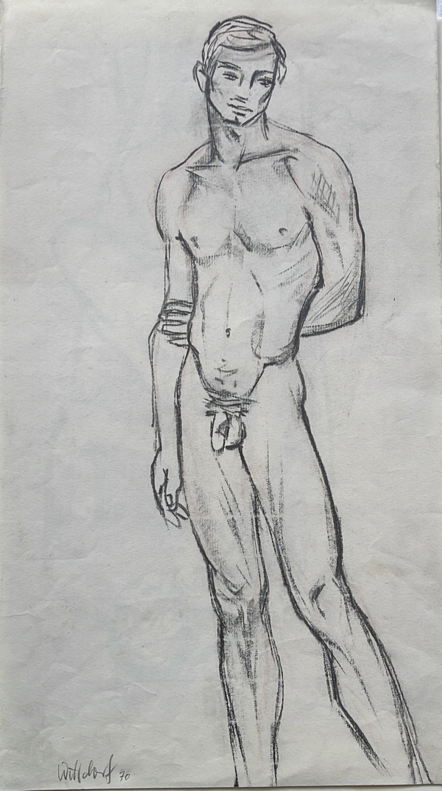 Jürgen Wittdorf / Männer Akt stehend