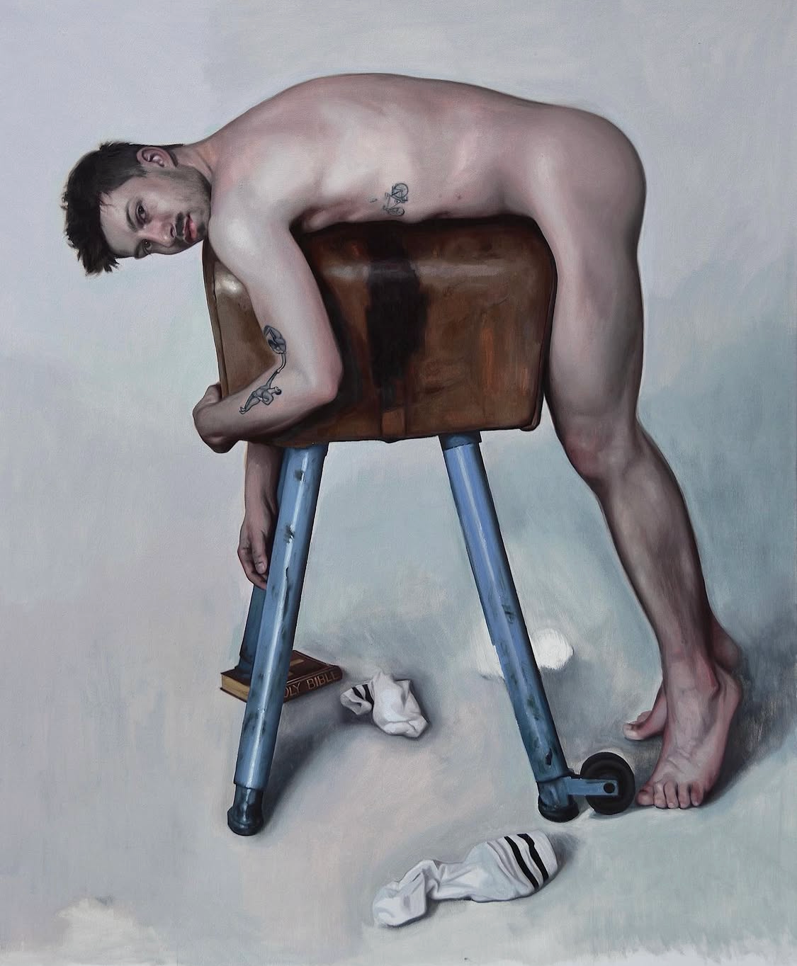 Gonzalo Orquín / Model on a pommel horse