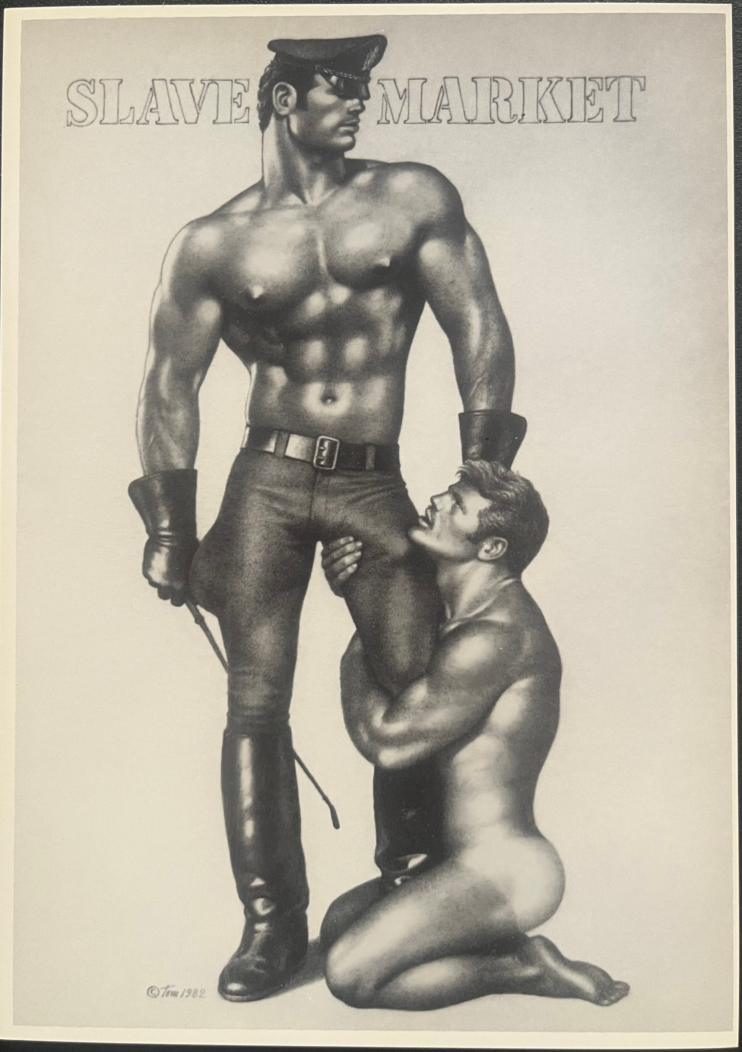 Tom of Finland / „Sklavenmarkt“-Serie (1984) – Set mit 8 Vintage-Drucken