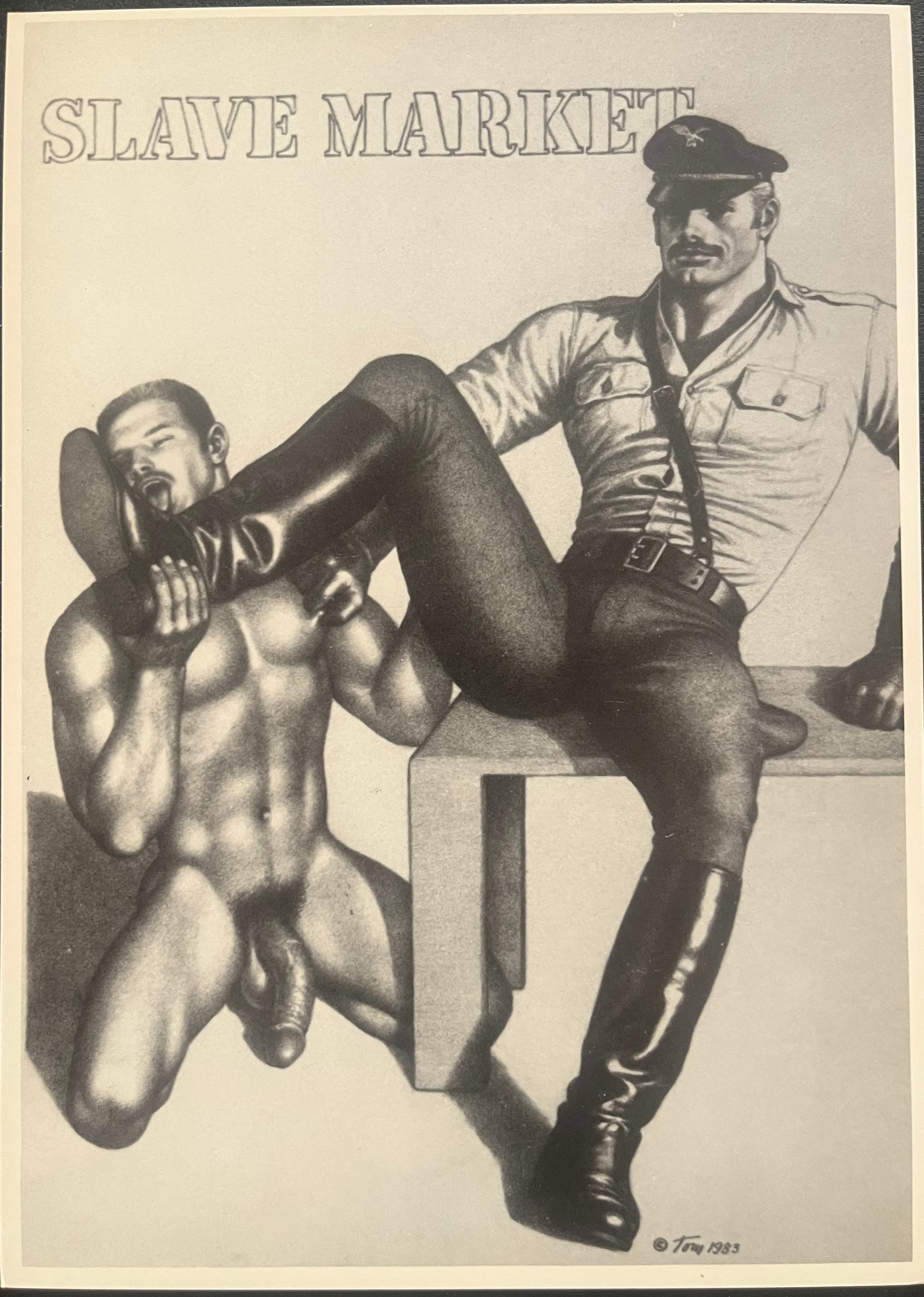 Tom of Finland / „Sklavenmarkt“-Serie (1984) – Set mit 8 Vintage-Drucken