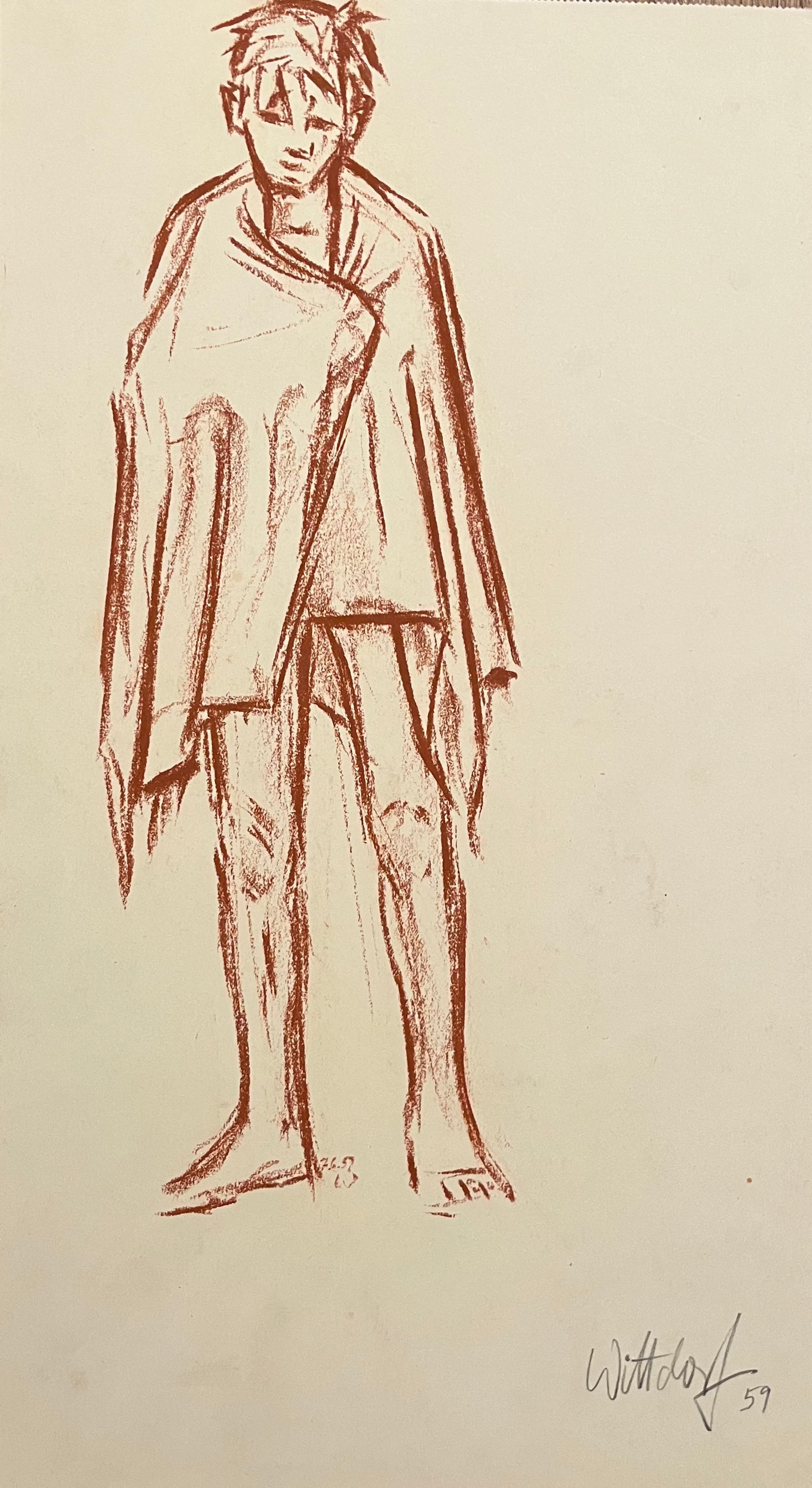 Jürgen Wittdorf / Schwimmer mit Handtuch