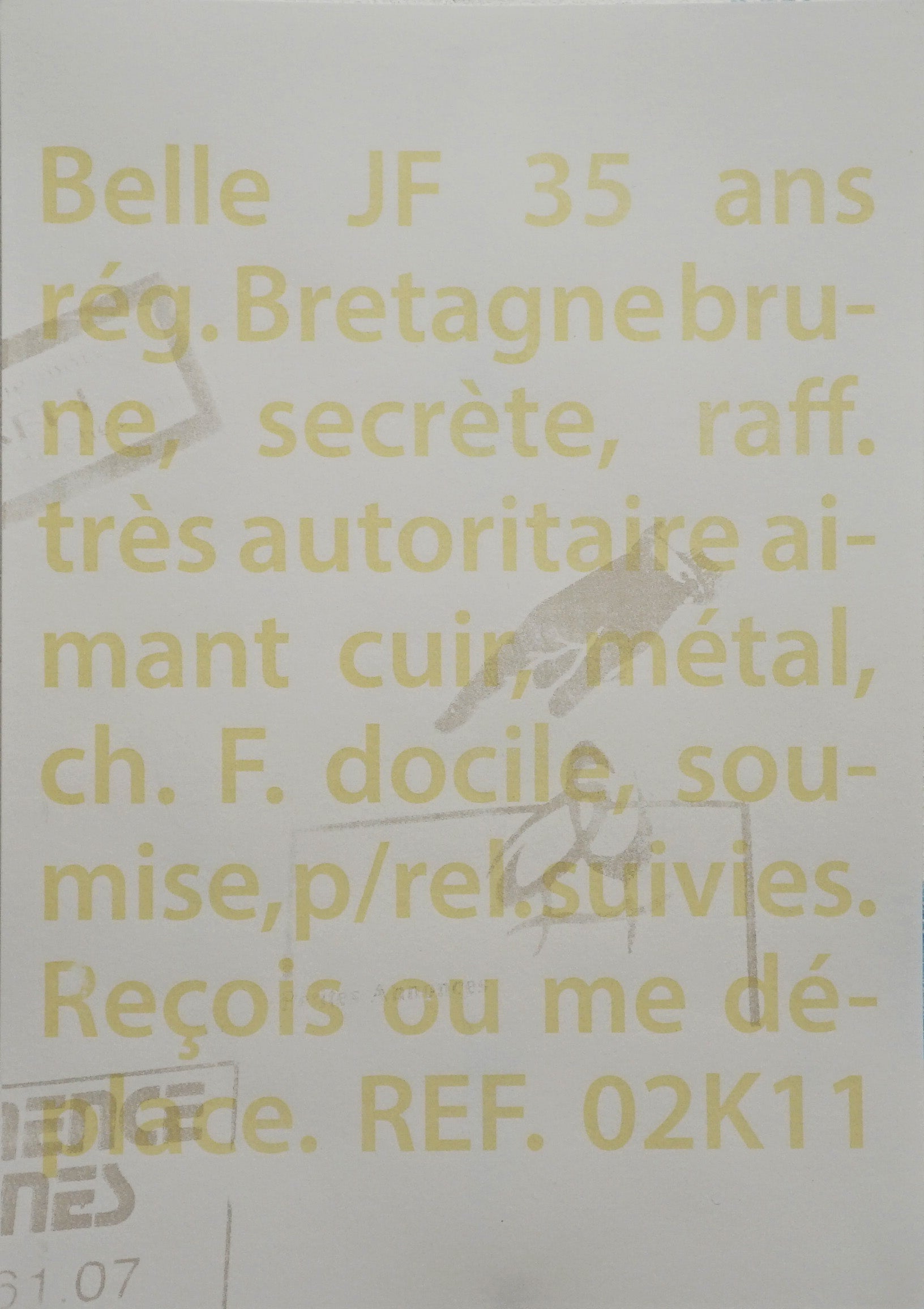 Irène Mélix / LESBIA 1982