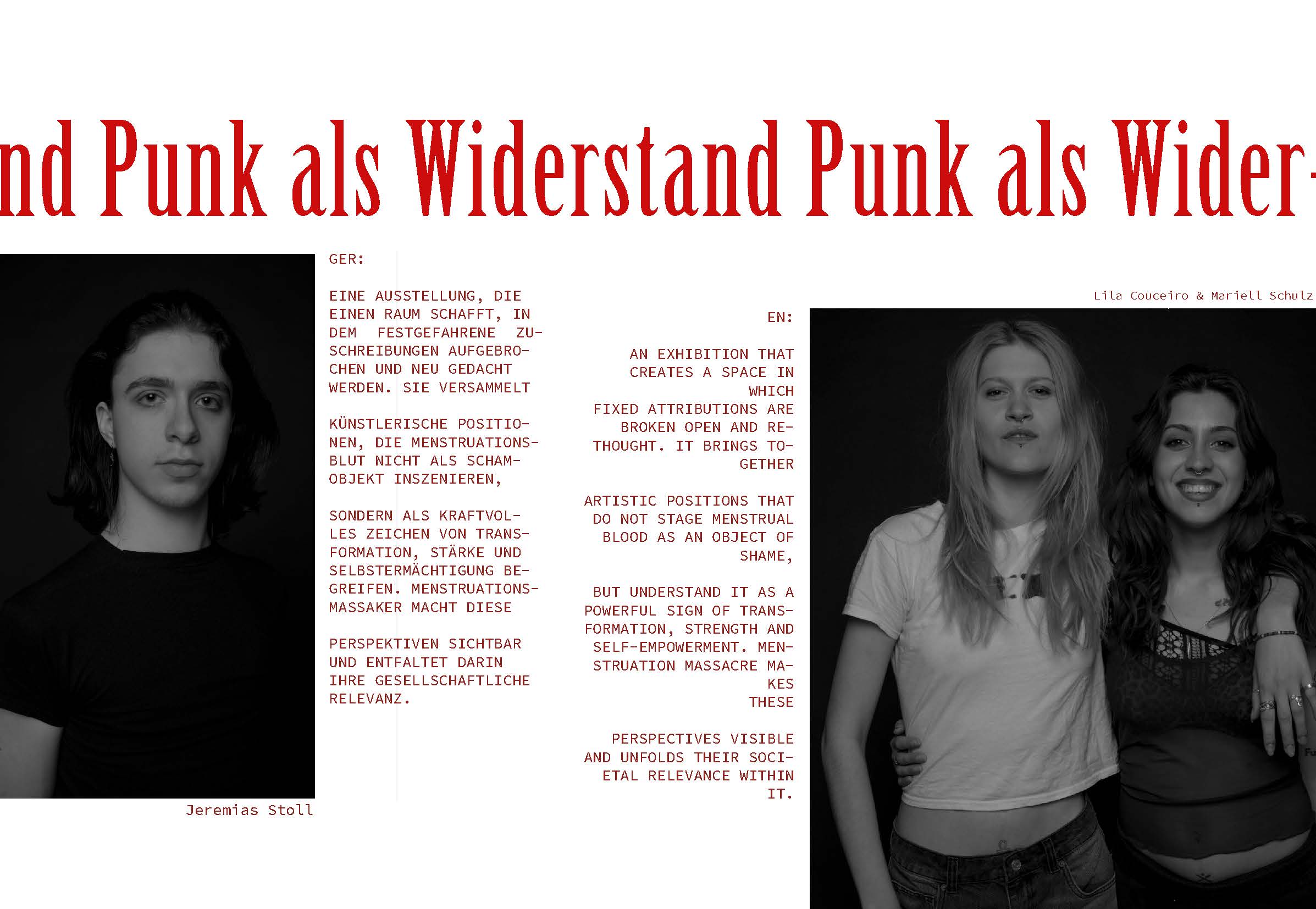 Lookbook - Blut ohne Gewalt
