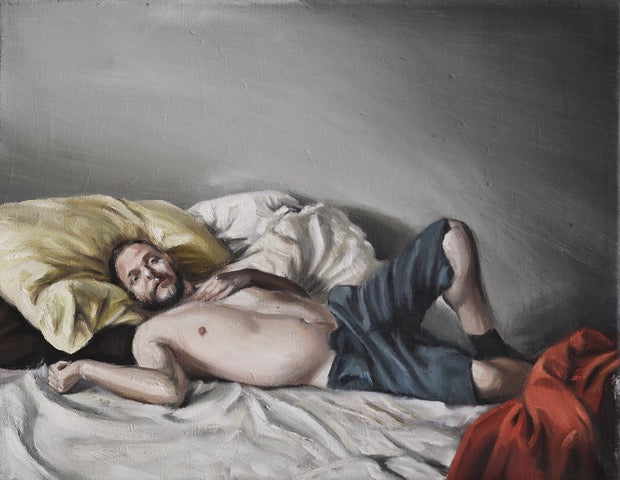 Matthias Bade / Alex, on my bed (Hommage to Fragonard)