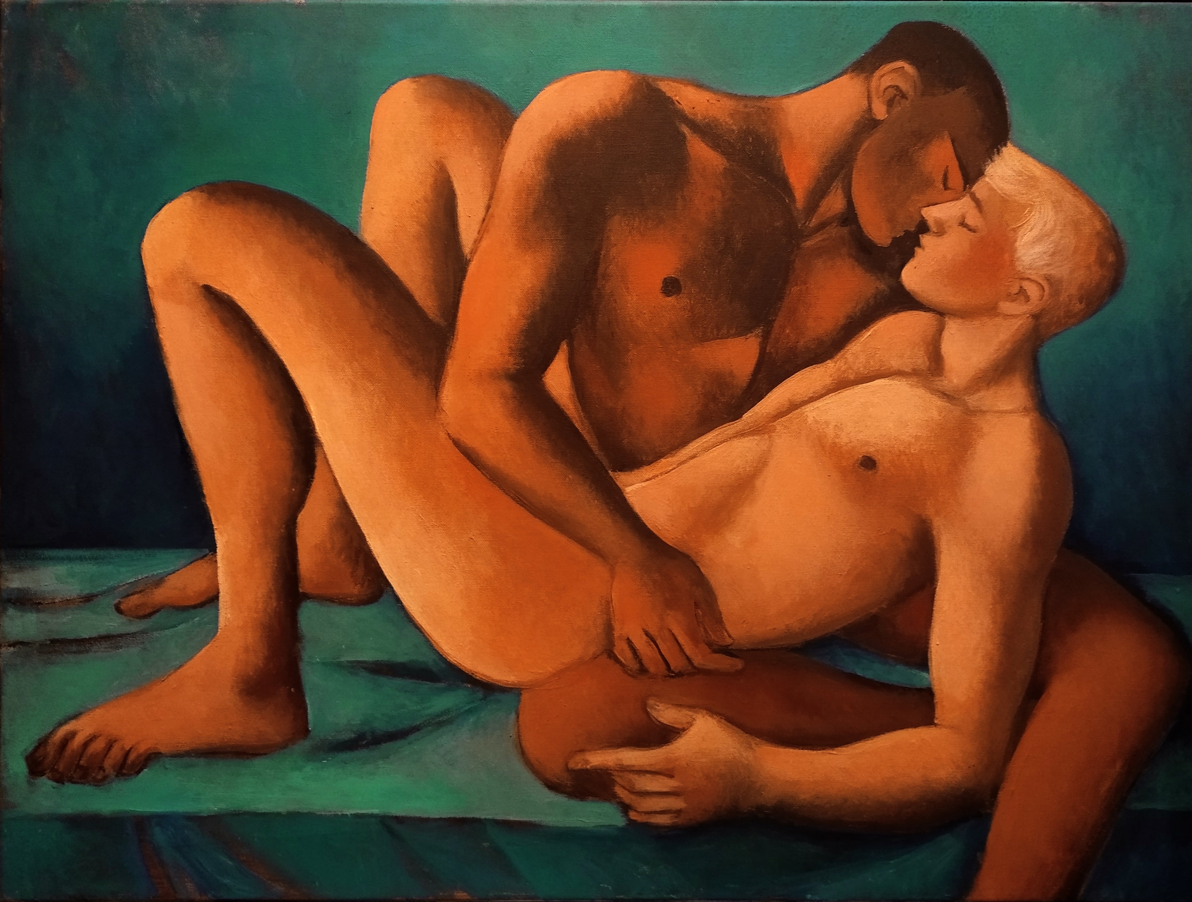 Juliusz Lewandowski / Yellow on green couple