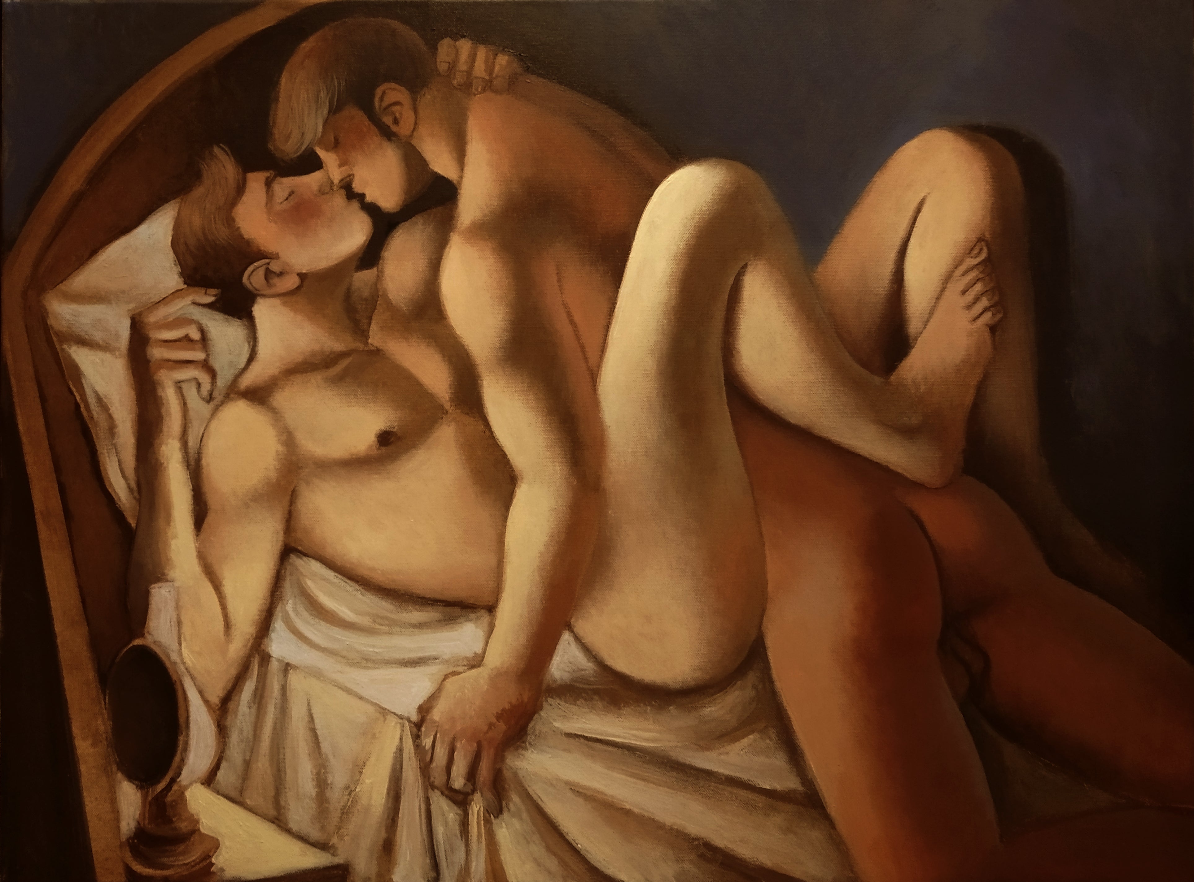 Juliusz Lewandowski / lovers with lamp