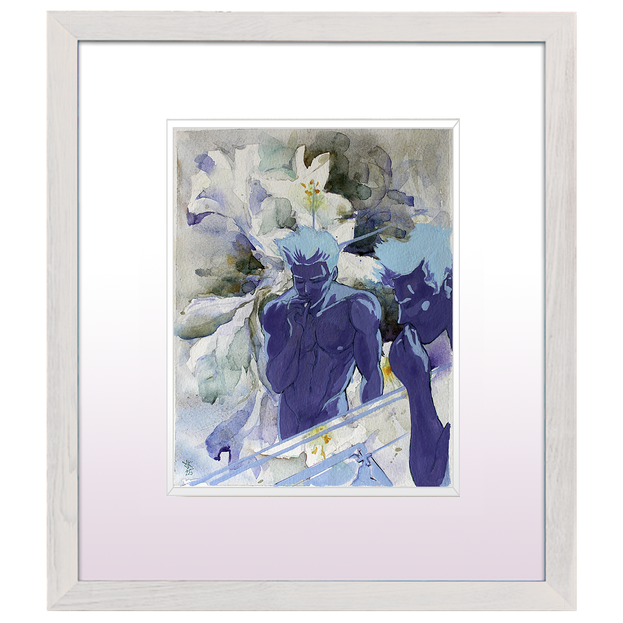 Rodrigo Kupfer / Watercolor: Acender / blue